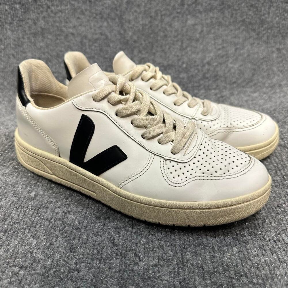 Veja Women’s V-10 Sneakers Leather Retro Classic Trainers Low Top Lace Up Shoe 6